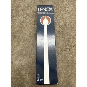 Vintage Lenox Candles , 10”(25CM) Red Color . Tiny taper